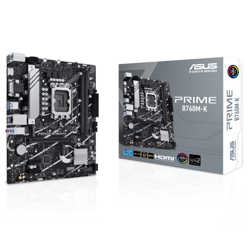 Asus Prime B760M-K LGA 1700 DDR5 mATX Motherboard (PRIME B760M-K) - REFURBISHED 78069