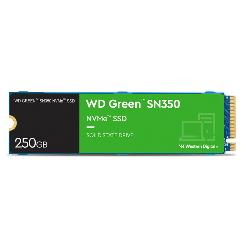 WesternDigital 250GB Green SN350 M.2 NVMe SSD (WDS250G2G0C)