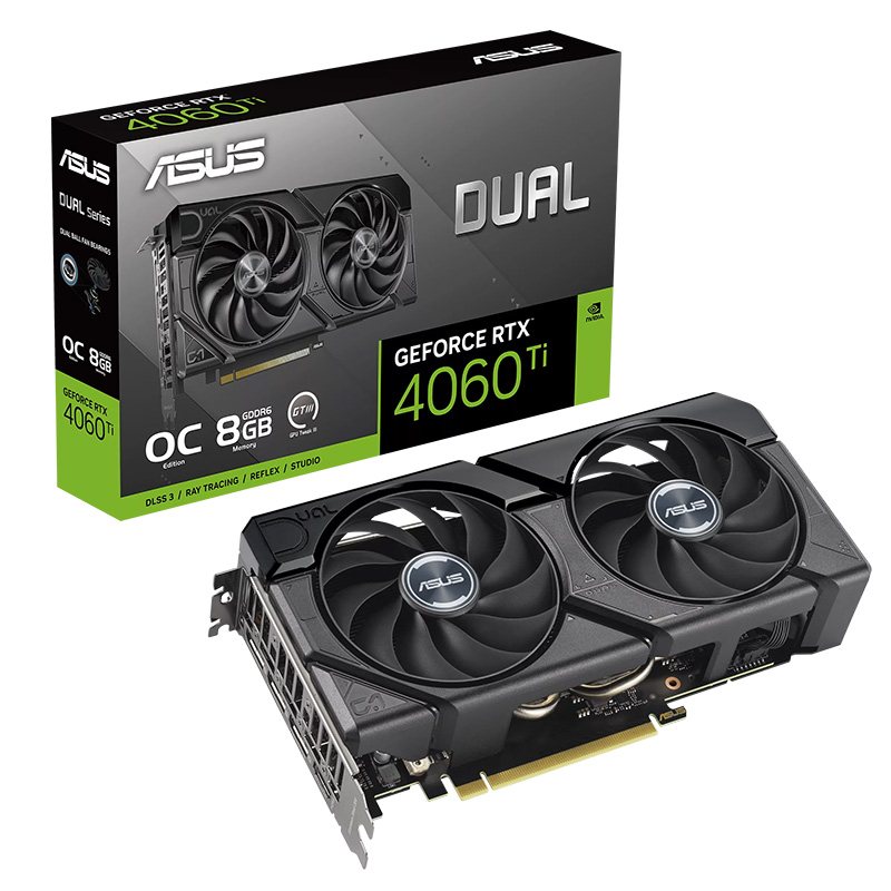 Asus Dual GeForce RTX 4060 Ti EVO OC 8G Graphics Card (DUAL-RTX4060TI-O8G-EVO)