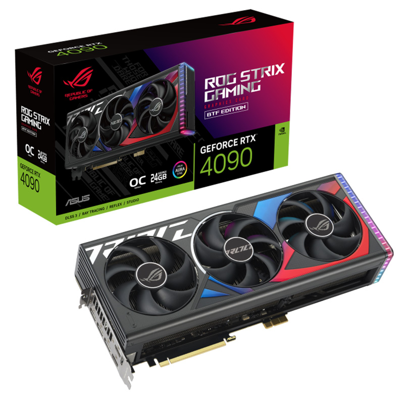 Asus ROG Strix GeForce RTX 4090 BTF OC 24G Graphics Card (ROG-STRIX-RTX4090-O24G-BTF-GAMING)