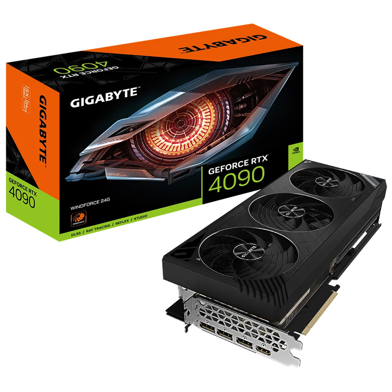 Gigabyte GeForce RTX 4090 WINDFORCE V2 24G Graphics Card (GV-N4090WF3V2-24GD)