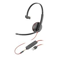 Poly Plantronics Blackwire C3215 Wired Over-the-head Mono Headset (209746-201)
