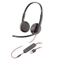 Poly Plantronics Blackwire C3225 Wired Over-the-head Stereo Headset (209747-201)