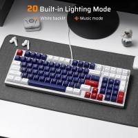 Keyboards-LTC-NB981-Nimbleback-98-Keys-Wired-Mechanical-Keyboard-96-Gaming-Keyboard-w-White-Backlit-Red-Switch-5