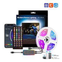 Sunwhale RGB Graffiti WiFi Atmosphere Light USB TV Background LED Color-changing Atmosphere Light with 40 Buttons, 3M-54 Lights, black