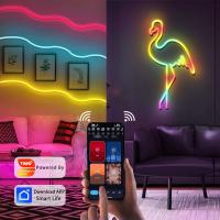 LED-Lighting-Sunwhale-WiFi-Bluetooth-RGB-Music-Neon-Light-Strip-DIY-with-Tuya-Alexa-and-Google-3M-3