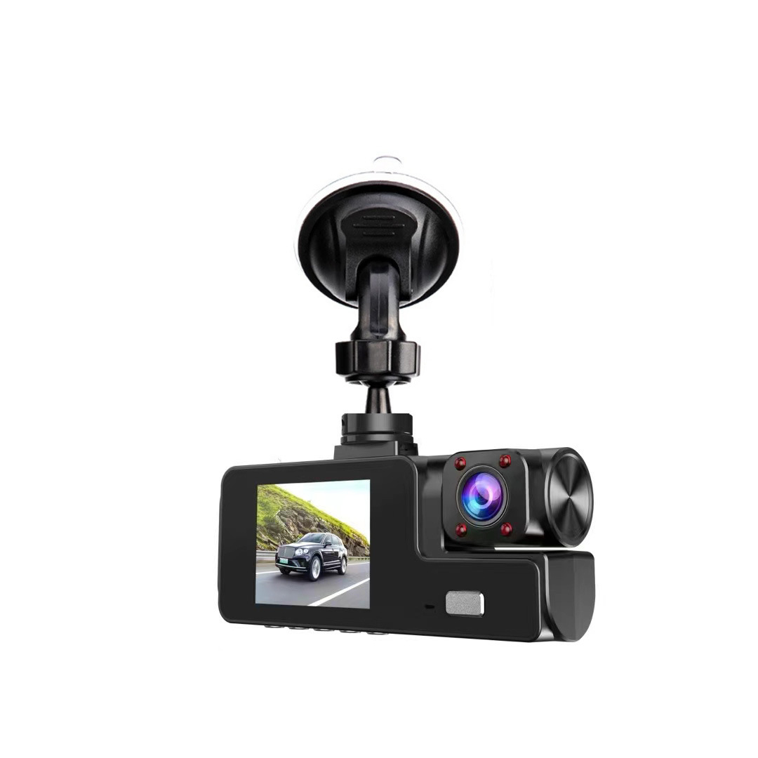 3 Channel Car DVR Three Way Dash Cam Inside Vehicle Camera DVRs Recorder FHD 1080P Video Mini Registrator Dashcam Camcorder A22