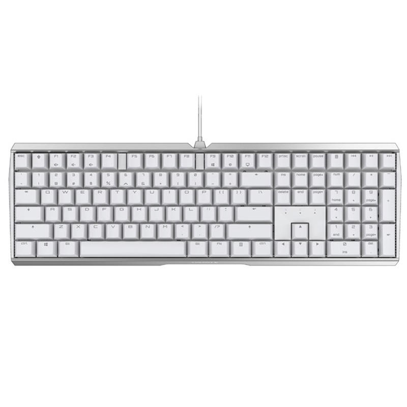 Cherry MX 3.0S NBL White Mechanical Gaming Keyboard - Cherry MX Black (G80-3870LUAEU-0)