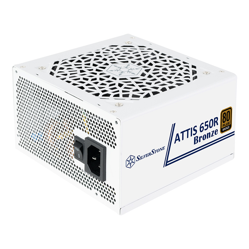 SilverStone ATTIS 650R 650W 80+ Bronze ATX 3.1 Power Supply - White (SST-AT650R-BF-WBW)