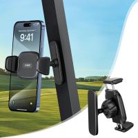 A2C Magnetic Golf Cart Phone Holder Alloy Base, Upgraded Low Profile Golf Phone Holder Compatible with EZGO, Club Car, Yamaha, Icon, Golf Cart Accesso