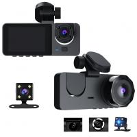 Dash Cam Car DVR Full HD 1080P 3 Lens Auto Video Recorder 170° Camera Parking Monitoring Night Vision Camcorder Y15