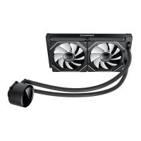 Water-Cooling-GameMax-IceBurg-240V-Digital-BK-Liquid-CPU-Cooler-240mm-Addressable-ARGB-Pump-amp-amp-amp-amp-amp-amp-Fans-245W-TDP-AIO-Water-Cooler-12