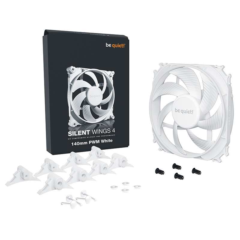 be quiet! Silent Wings 4 140mm PWM Fan - White (BL116)