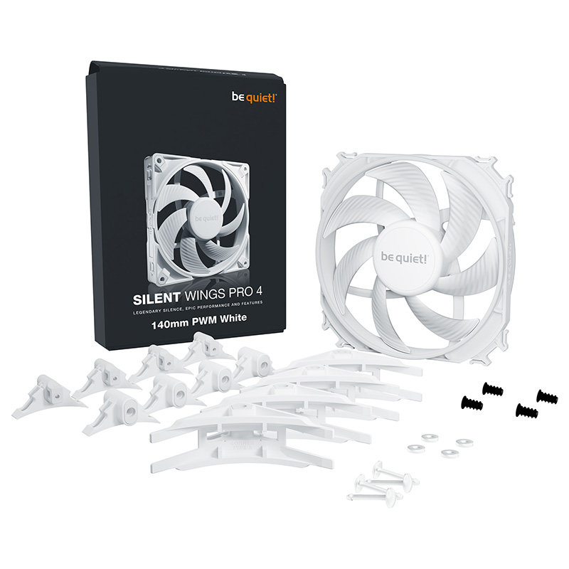 be quiet! Silent Wings Pro 4 140mm PWM Fan - White (BL119)