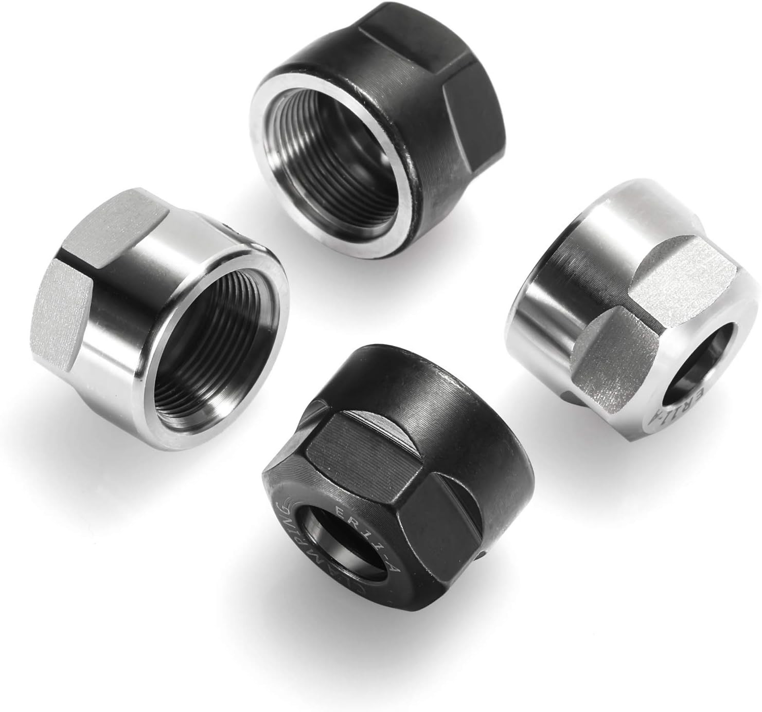 Genmitsu 4pcs ER11-A Collet Clamping Nut With Dynamic Balance Holes for CNC Milling Chuck Holder Lathe