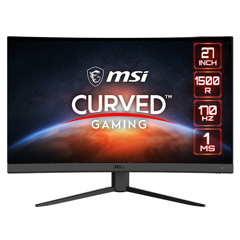 MSI 27in WQHD VA 170 Hz Adaptive Sync Curved Gaming Monitor (G27CQ4 E2)