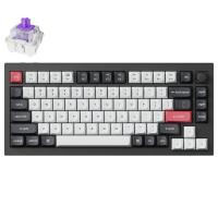 Keychron Q1 HE QMK Wireless Custom Fully Assembled Knob Gaming Keyboard with Gateron Double-Rail Magnetic Nebula Switch - Carbon Black (KBKCQ1HM1)