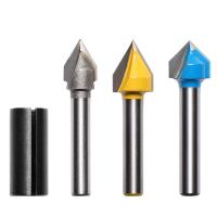 Laser-Engravers-Genmitsu-1-4-V-Grooving-Engraving-Router-Bit-Set-60-Degree-90-Degree-CNC-Router-Bits-3D-V-Shape-Milling-Wood-Cutter-Knife-VG03A-1