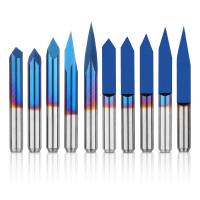 Laser-Engravers-Genmitsu-10-Pcs-1-8-Shank-CNC-Router-Bits-Set-Flat-V-bit-Triangular-V-bit-20-30-45-60-90-Degree-0-1mm-Tip-Nano-Blue-Coat-7