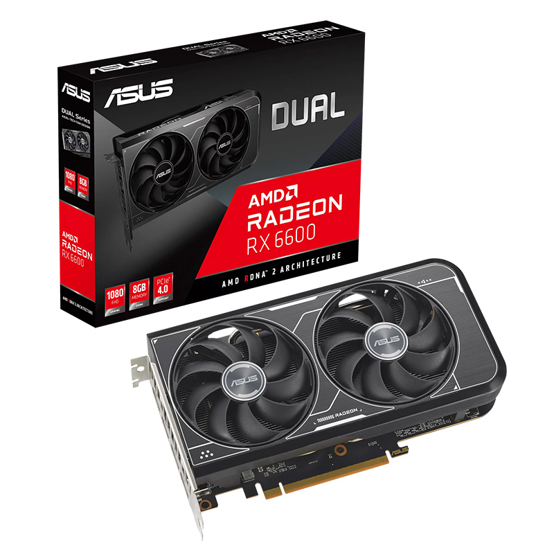 Asus Dual Radeon RX 6600 V3 8G Graphic Card (DUAL-RX6600-8G-V3)