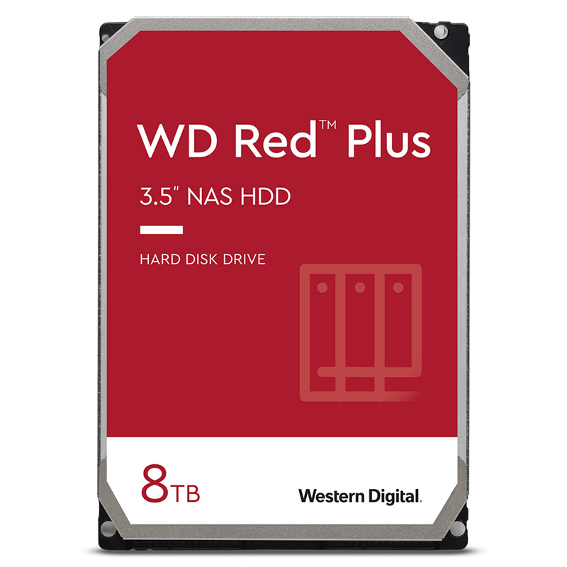 Western Digital 8TB Red Plus 5640RPM 3.5in SATA Hard Drive (WD80EFZZ)