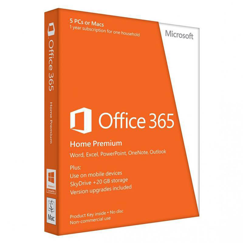 Microsoft Office 365 Home 1 Year Subscription Digital Download - 5 Devices (6GQ-00093)