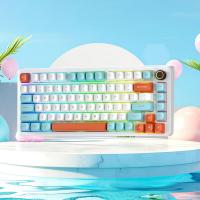 Gaming-Keyboards-LTC-Nimbleback-NB832-Wireless-BT5-0-2-4G-USB-C-Wired-Hot-Swappable-82-Keys-RGB-Gaming-Mechanical-Keyboard-Custom-Linear-Switch-Sunset-Ocean-White-6