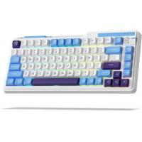 KZZI K75 Lite Wireless Mechanical 75% Gasket Mount RGB 3-Mode Hot Swappable 82 Keys Gaming Keyboard, Grand Sea