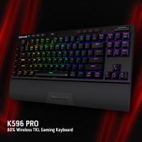 Keyboards-Redragon-K596-PRO-RGB-Mechanical-5-0-BT-2-4-Ghz-Wired-87-Keys-TKL-Wrist-Rest-Gaming-Keyboard-Red-Switches-5