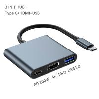 USB-Hubs-3-in-1-USB-C-Type-C-Hub-Adapter-PD100W-4K-HDMI-USB3-0-Adapter-Hub-Silver-2