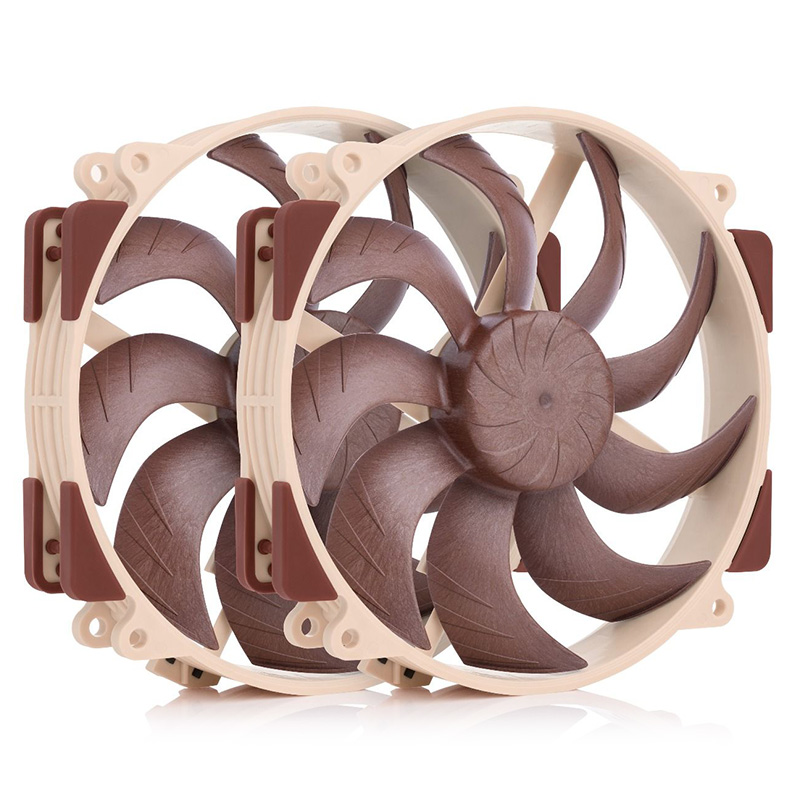 Noctua NF-A14x25r G2 140mm 4-pin PWM Fan - 2 Pcs Push-Pull Set (NF-A14x25r G2 PWM Sx2-PP)