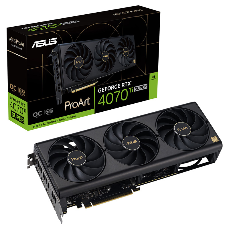 Asus ProArt RTX 4070 Ti Super OC 16G Graphics Card (PROART-RTX4070TIS-O16G)