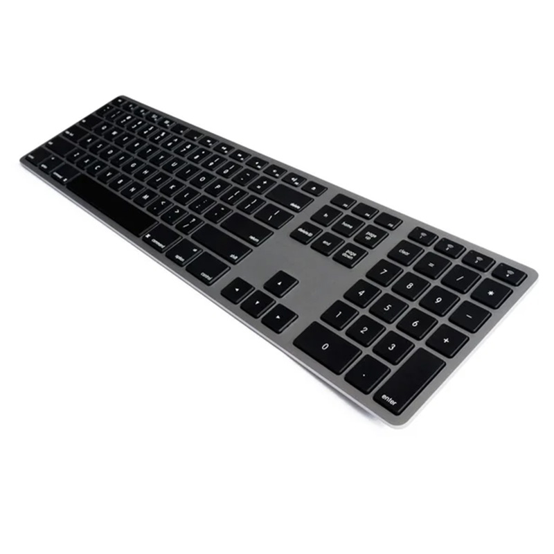 Matias Wireless Aluminum Keyboard with Backlight - Space Gray (FK418BTLB)