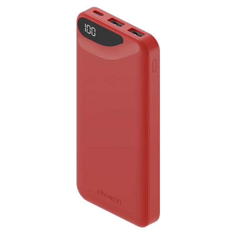 Cygnett ChargeUp Boost Gen3 10K Power Bank - Red (CY4343PBCHE)