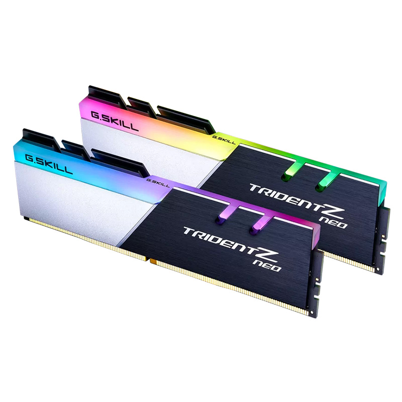 G.Skill 16GB (2x8GB) F4-3200C16D-16GTZN Trident Z Neo  AMD RGB 3200MHz CL16 DDR4 RAM