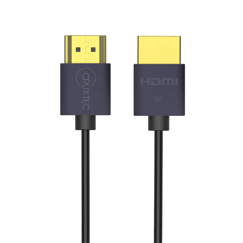 Cruxtec Ultra-thin HDMI 2.1 8K Male to Male Cable - 1m (HX8K-01-BK)