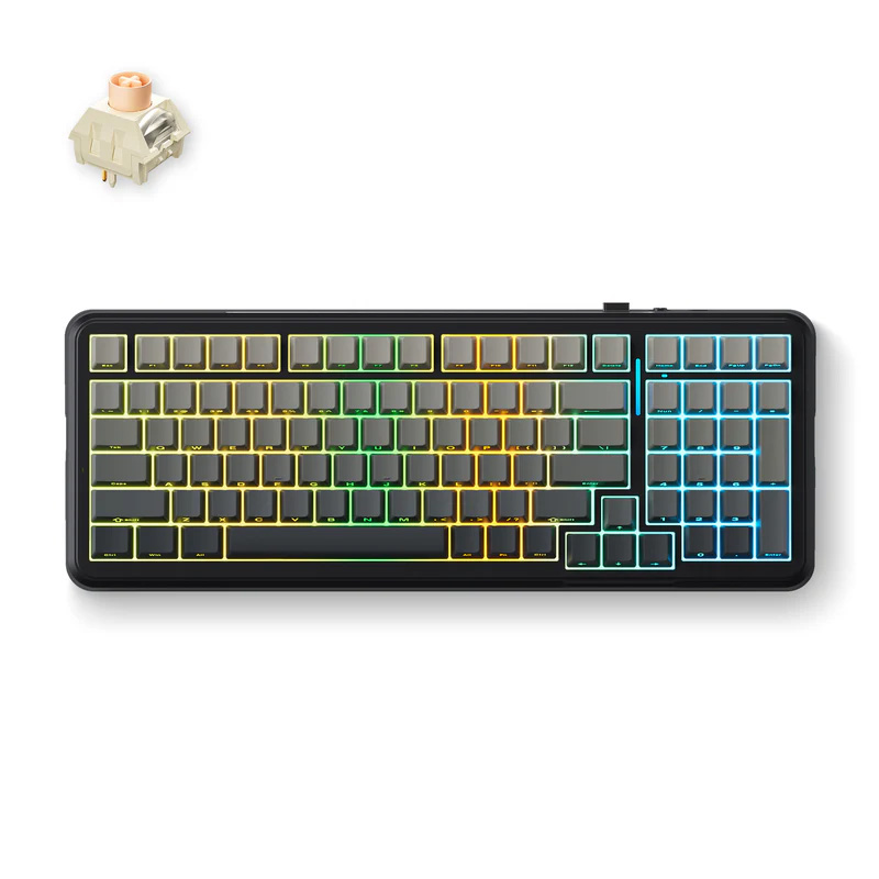 MCHOSE K99 RGB Mountain Gradient Wireless Mechanical Keyboard - Icy Creamsicle Switch (KBMCK99MTGRIC)