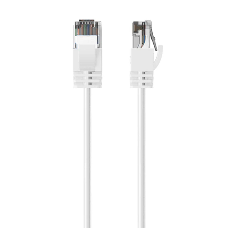 Cruxtec Ultra-Thin CAT6A U/UTP Ethernet Cable 2m - White (RF6A-020-WH)