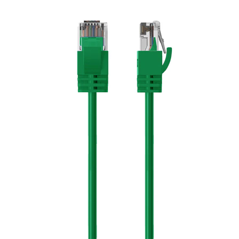 Cruxtec Ultra-Thin CAT6A U/UTP Ethernet Cable - Green 20m (RF6A-200-GR)