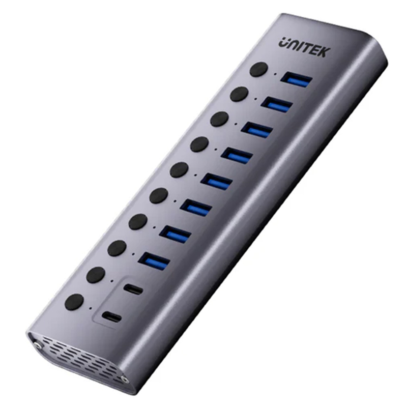 Unitek H1315B 10-in-1 USB 3.0 Hub with Individual Switches (UTH1315B01)