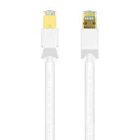 Cruxtec CAT8 40GbE SF/FTP Triple Shielding PoE Ethernet Cable - White 10m (RS8-100-WH)