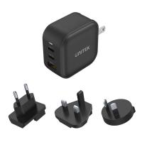 Unitek-TRAVEL-TRI-GaN-3-Port-66W-Travel-Charger-with-USB-PD-and-QC-3-0-Black-UTP1108ABK-4