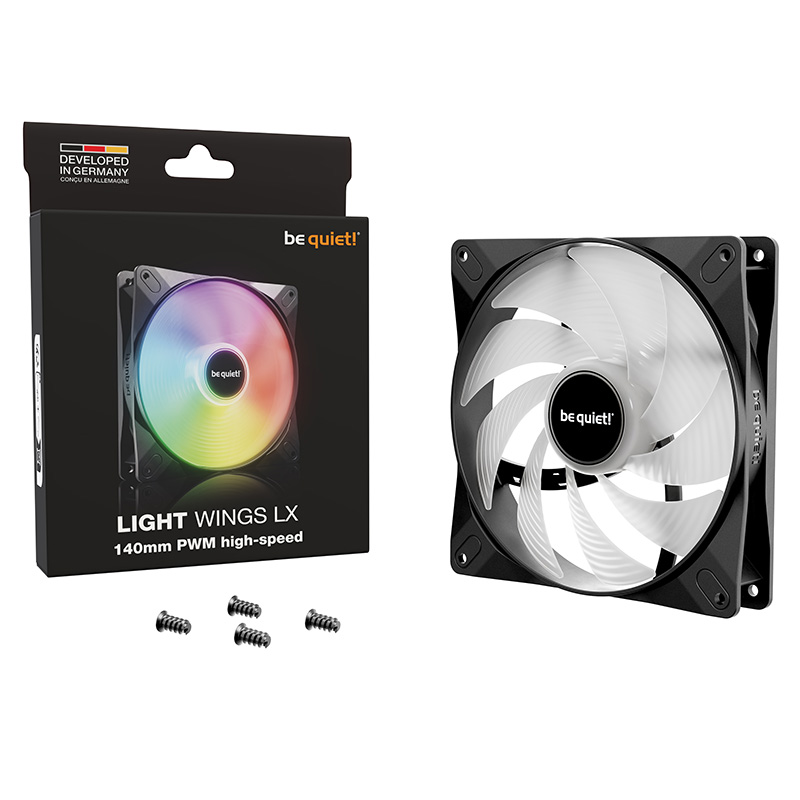 be quiet! Light Wings LX 140mm PWM High-Speed Fan (BL129)