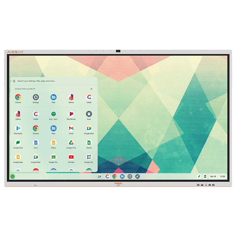 Imago AIOS Lite Chrome Pro L1 65in 4K LED Touch Intel Celeron N5095 128GB SSD 8GB RAM Google ChromeOS Flex SmartBoard (IMB-65-AIOSL1-CH)