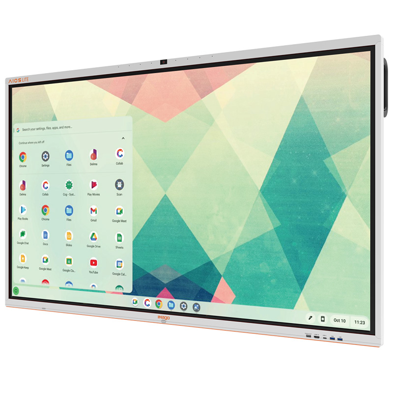 Imago AIOS Lite Chrome Pro L1 65in 4K LED Touch Intel Celeron N5095 128GB SSD 8GB RAM Google ChromeOS Flex SmartBoard (IMB-65-AIOSL1-CH)