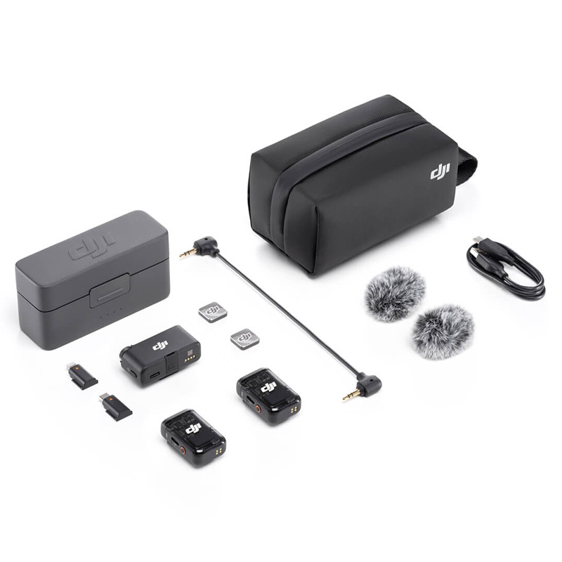 DJI Mic 2 with 2x Transmitter + 1x Receiver + 1x Charging Case (CP.RN.00000324.02)