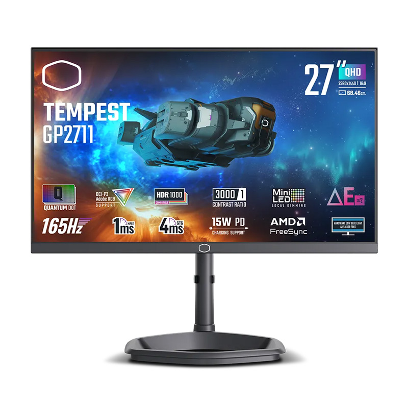 Cooler Master Tempest 27in QHD 165Hz VA Quantum Dot FreeSync Gaming Monitor (CMI-GP2711-AP)