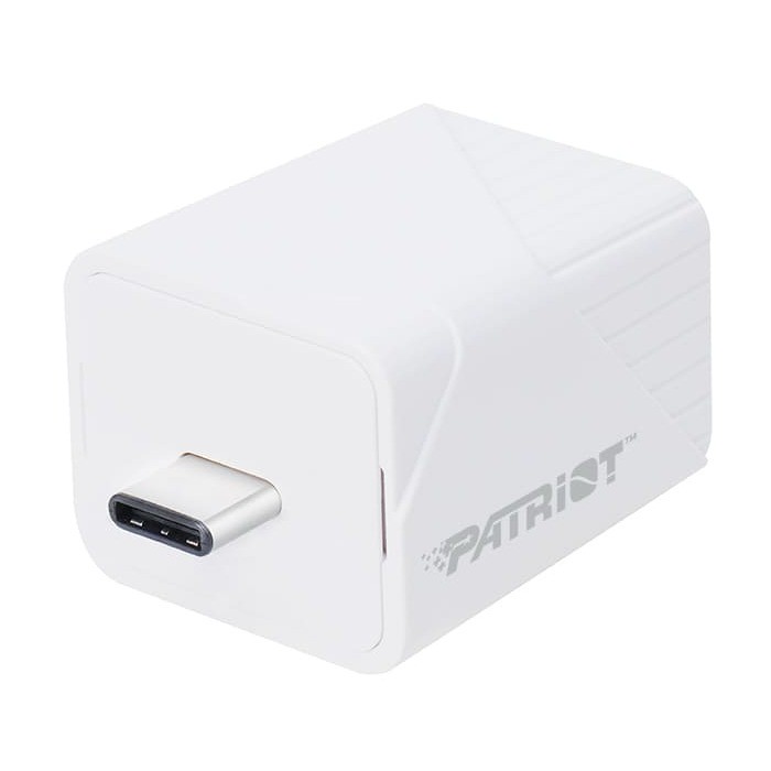 PATRIOT MEMORY iLuxe Cube 128GB Photo Storage Device Apple MFi Certified USB Type C for iPhone & iPad, Auto Backup Photos & Videos- PI128GCUW30C