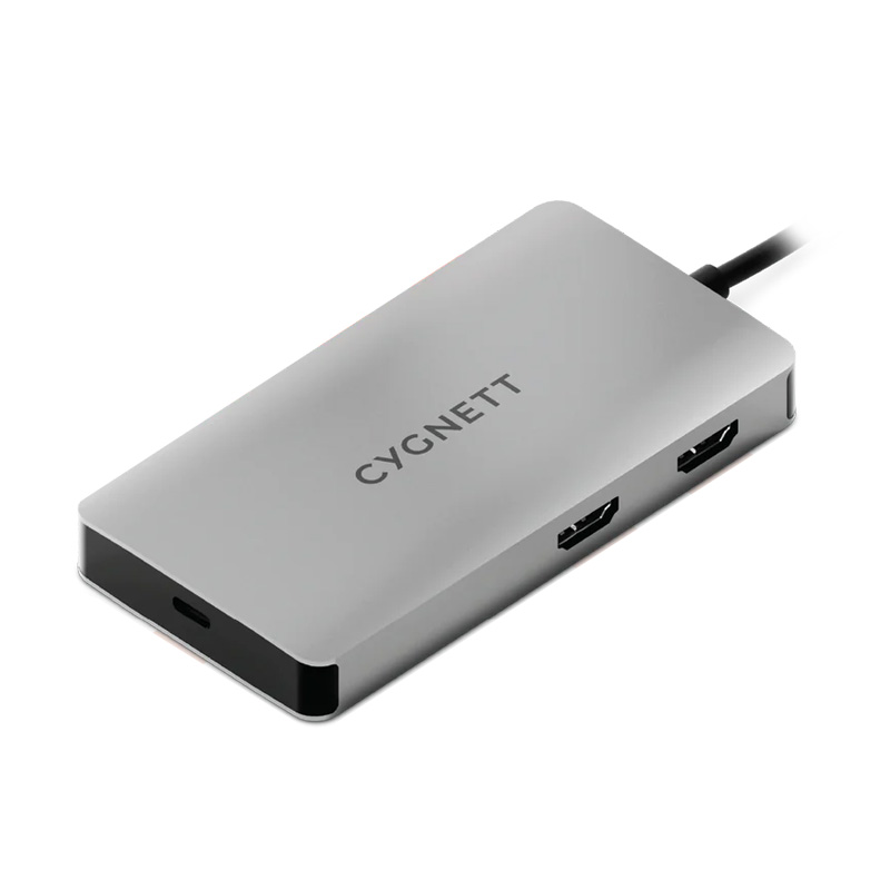 Cygnett Unite WorkMate 6-in-1 Dual HDMI USB-C Hub (CY5147HUB61)