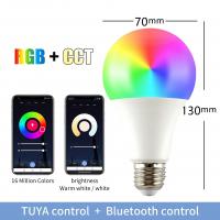 Smart Light Bulbs WiFi+BT LED Bulb APP Control Dimmable Multicolor RGB CCT Compatible with Alexa Google Home SmartThings 